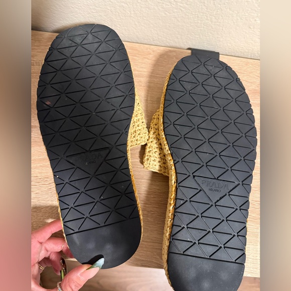 PRADA Raffia Slides - Picture 3 of 5